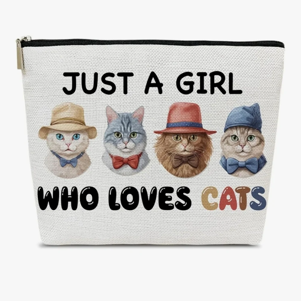 Cat Lovers Gift Travel Cosmetic Bag